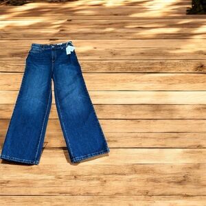 Women's Free Assembly High Rise Wide Leg Blue Jeans Size 8, 31 X 31 NWT